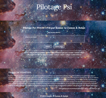 Pilotage "Psi" instantané