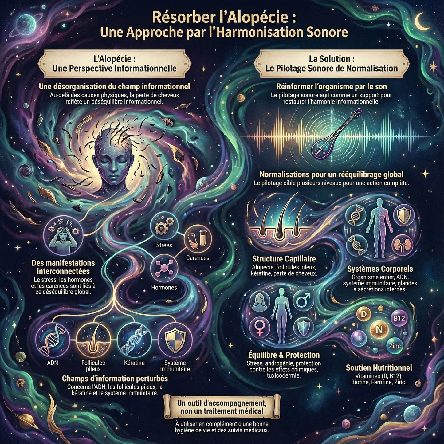 Pilotage sonore : Alopécie androgénique - Calvitie